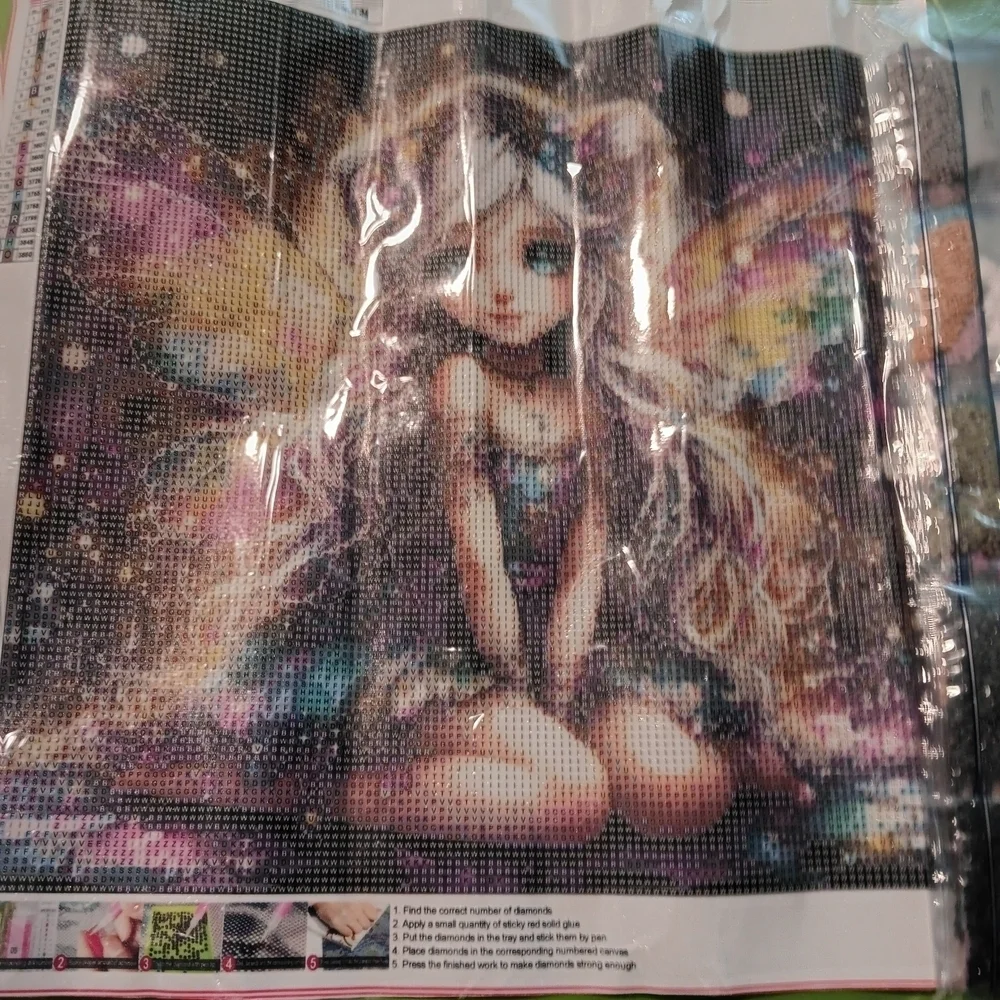 Whimsical Fairy Diamond Paintimg Art Kit 40x40